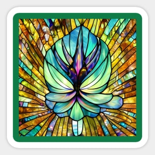 Stained Glass Lily Sticker